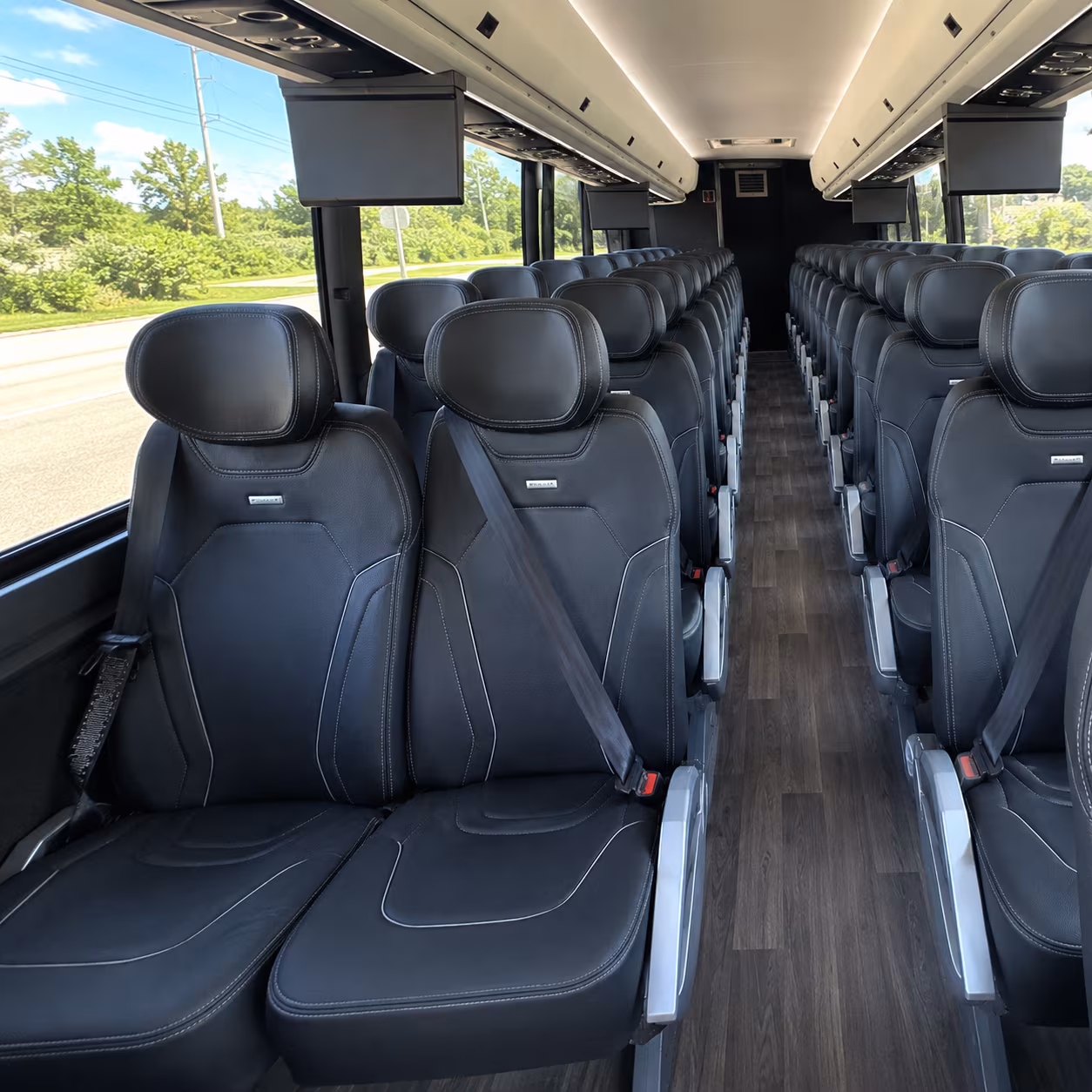 homestead charter bus interior