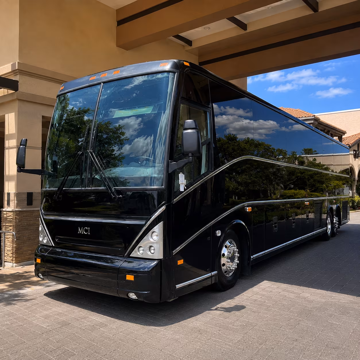 west palm beach government military charter bus services