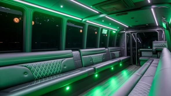 party bus rental interior miramar